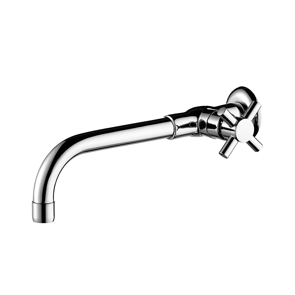 Wall mount lavatory faucet