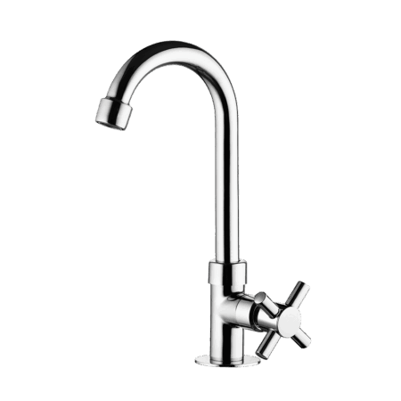 Deck mount Lavatory Faucet - High Spout