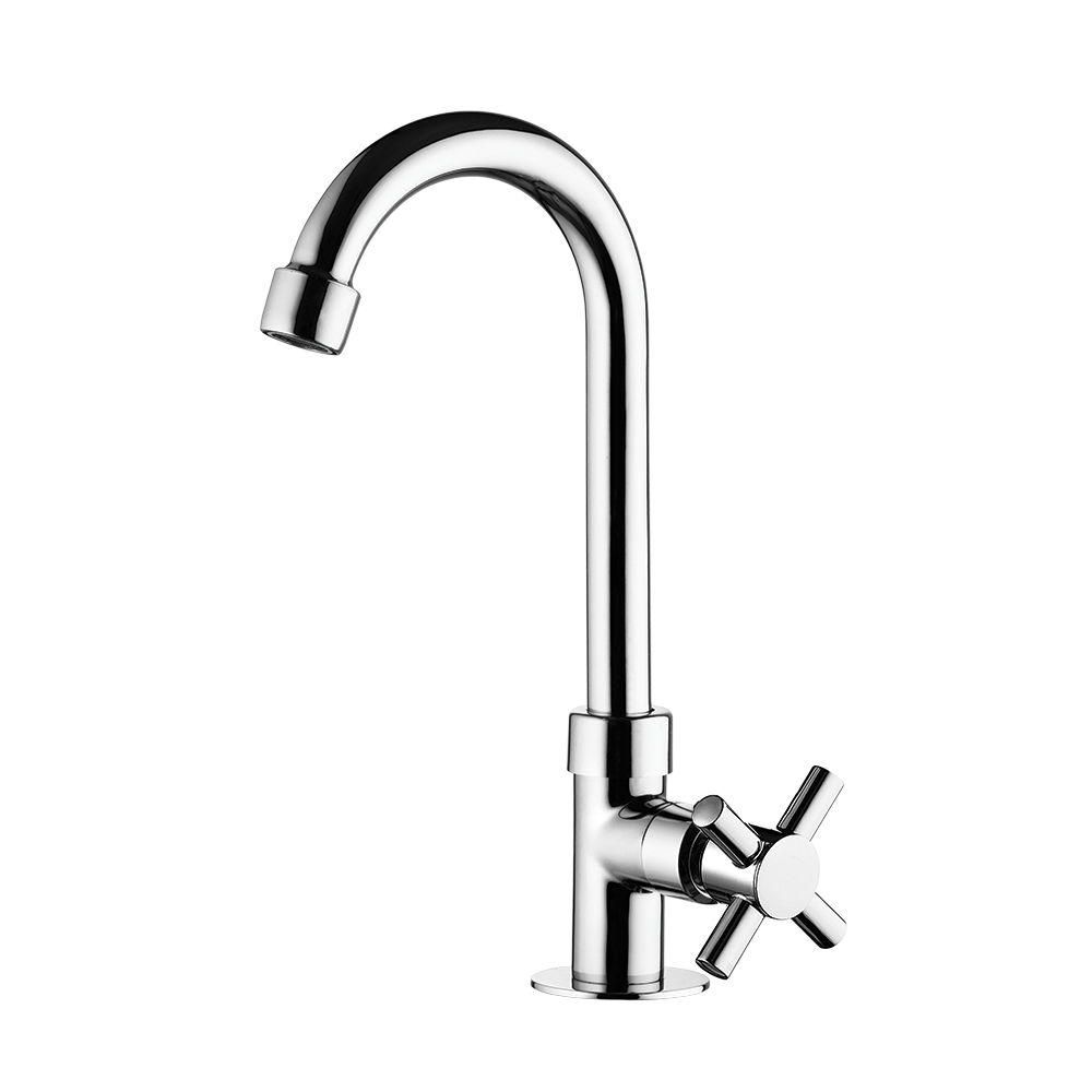 Deck mount Lavatory Faucet - High Spout
