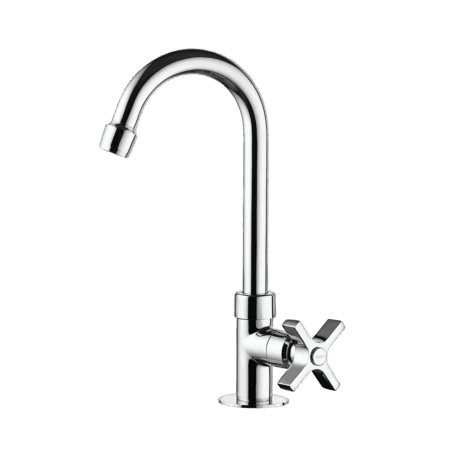 Deck mount Lavatory Faucet - High Spout