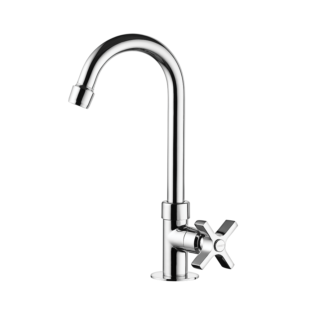 Deck mount Lavatory Faucet - High Spout
