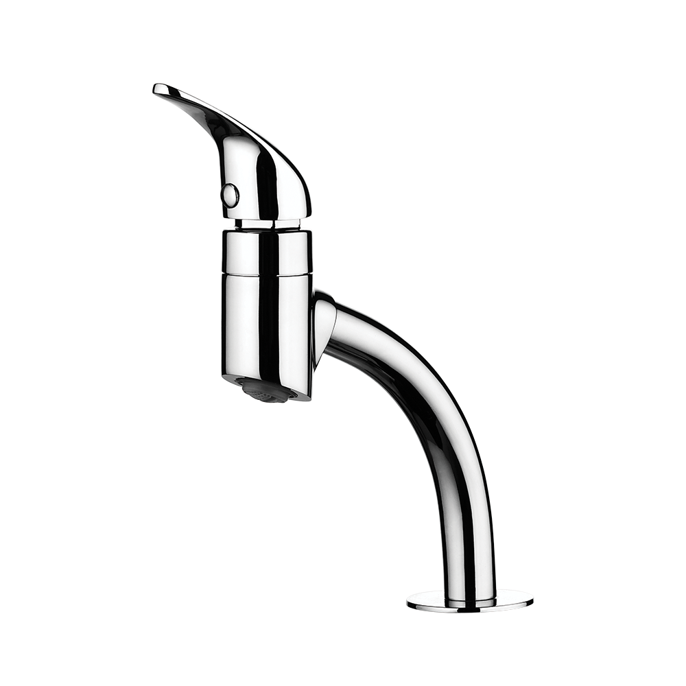 Deck mount Lavatory Faucet - High Spout