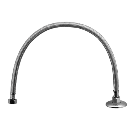 High pressure Hose in stainless steel braiding DN 15 (1/2") x 40cm