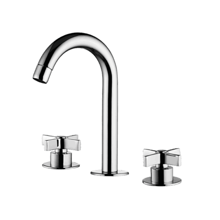 Deck mount Lavatory Mixer - High Spout