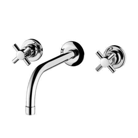 Wall mount lavatory faucet
