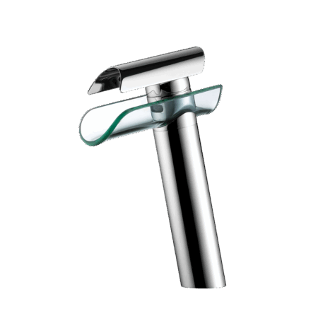 Lavatory Monocontrol high spout - transparent glass