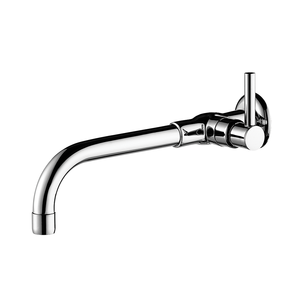 Wall mount lavatory faucet
