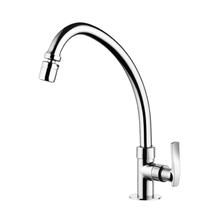 Kitchen deck mount Faucet - Movable spout