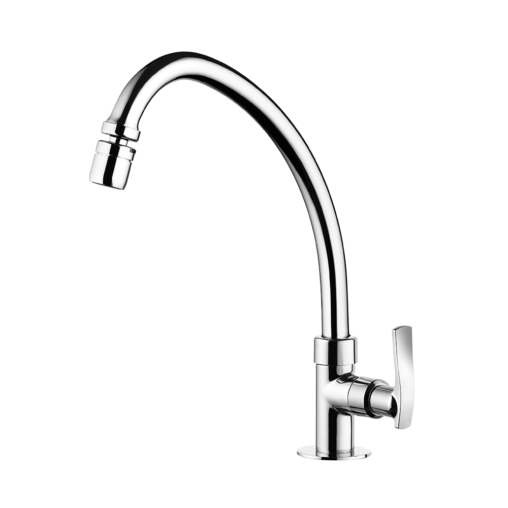 Kitchen deck mount Faucet - Movable spout