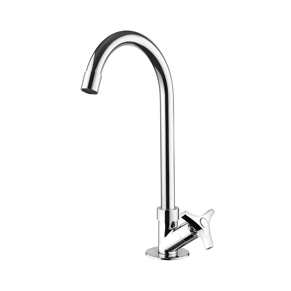 Kitchen deck mount Faucet - Movable spout