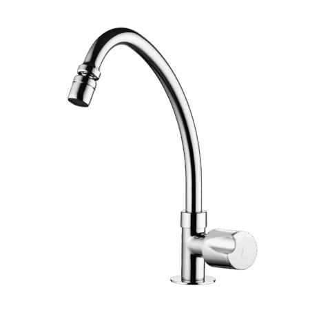 Kitchen deck mount Faucet - Movable spout