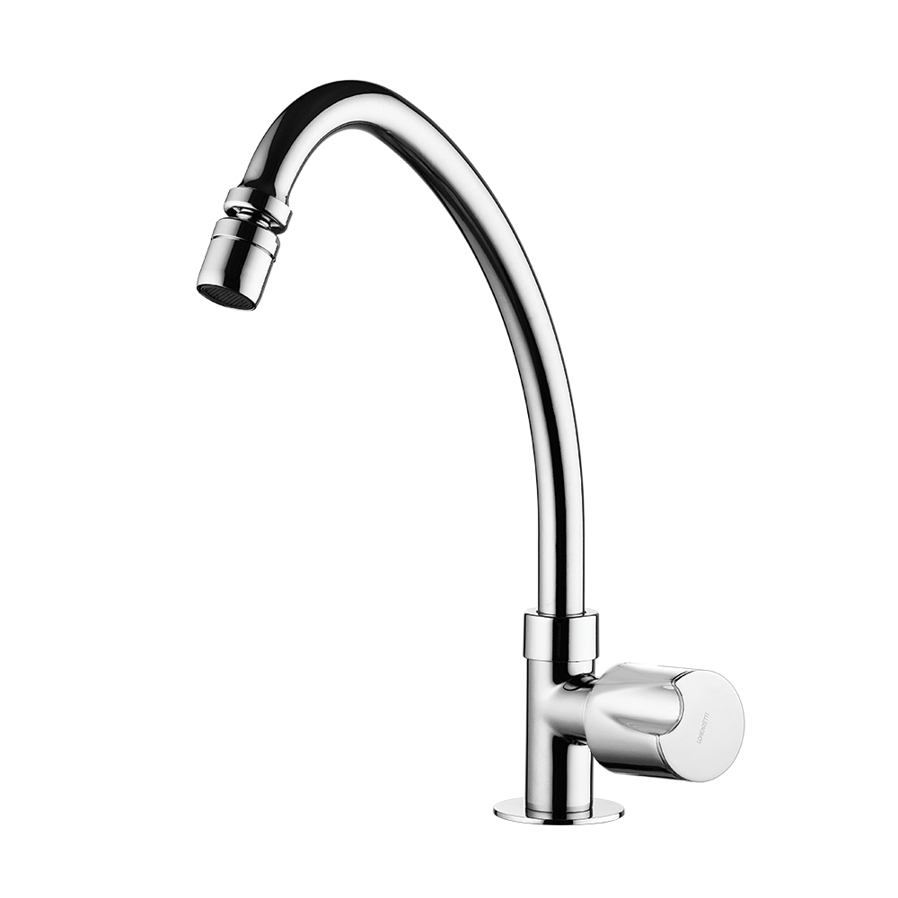 Kitchen deck mount Faucet - Movable spout
