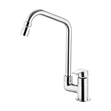 Kitchen deck mount Faucet - Movable spout
