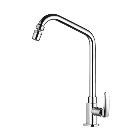 Kitchen deck mount Faucet - Movable spout