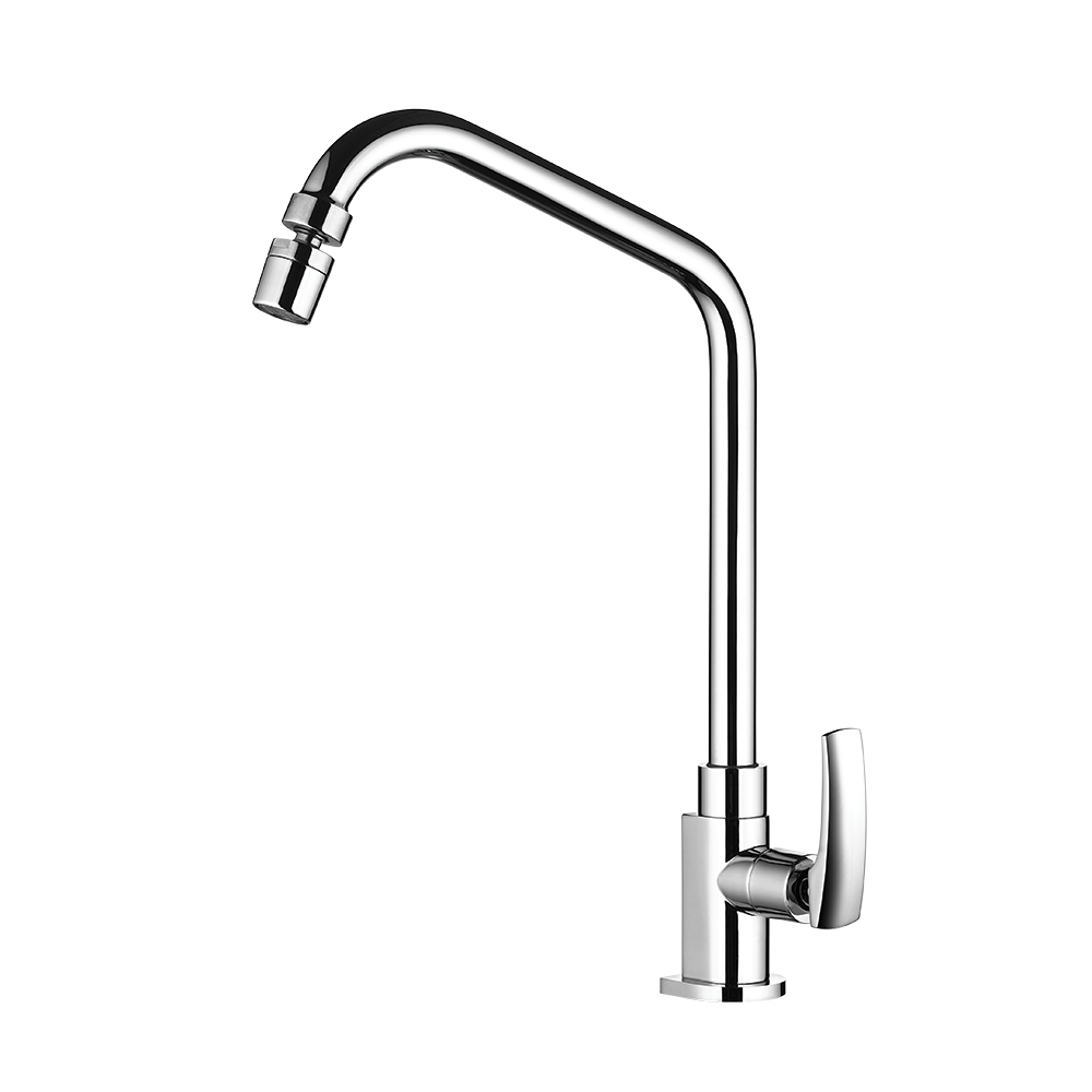 Kitchen deck mount Faucet - Movable spout