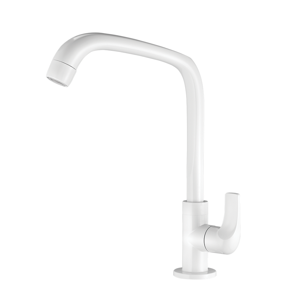 Kitchen deck mount Faucet - Movable spout