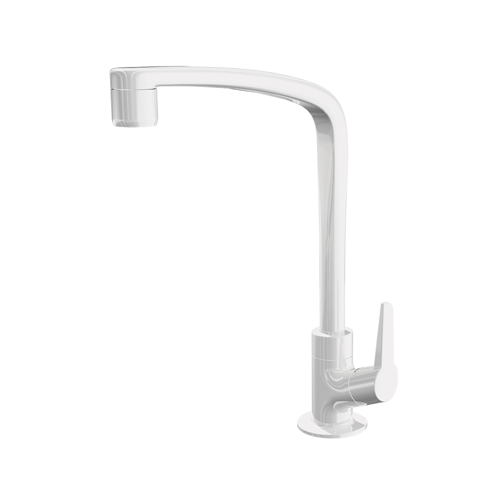Kitchen deck mount Faucet - Movable spout