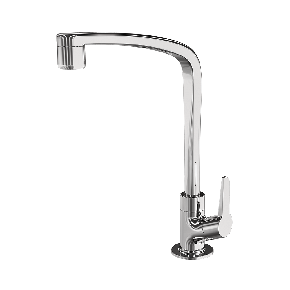 Kitchen deck mount Faucet - Movable spout