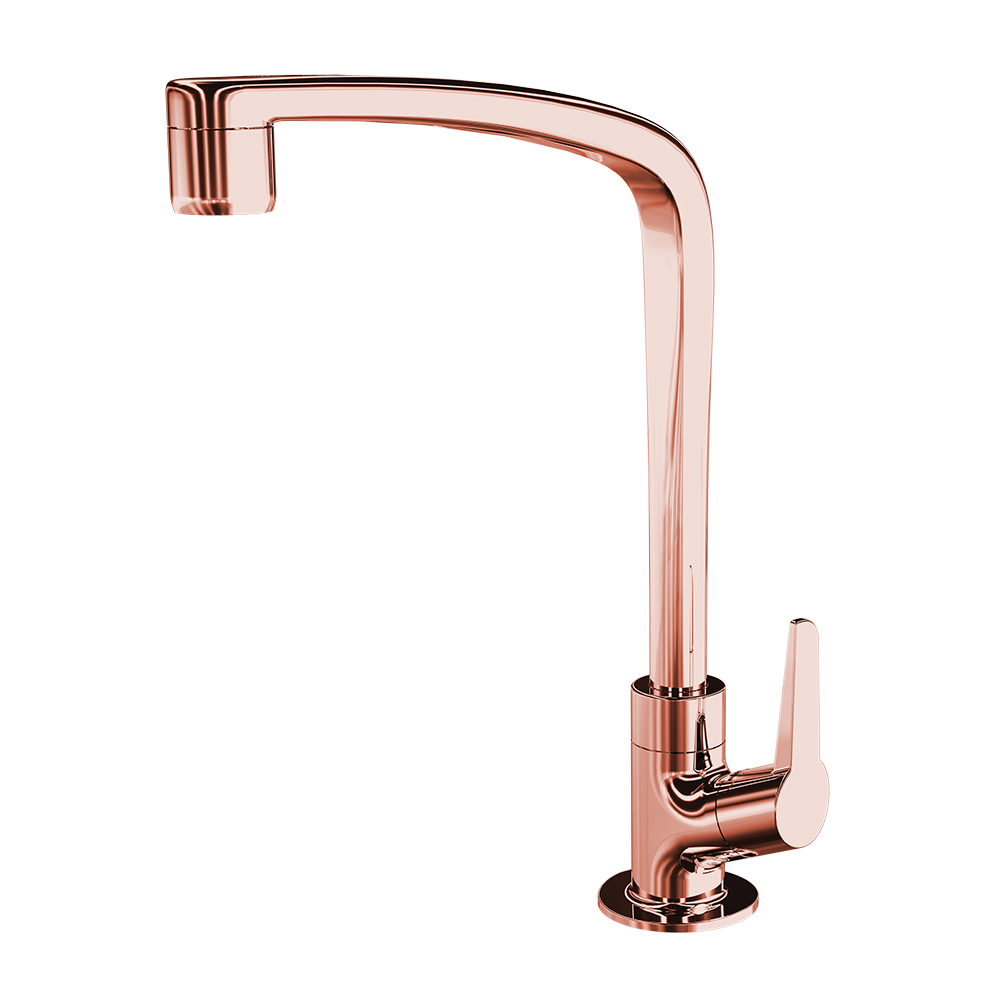 Kitchen deck mount Faucet - Movable spout