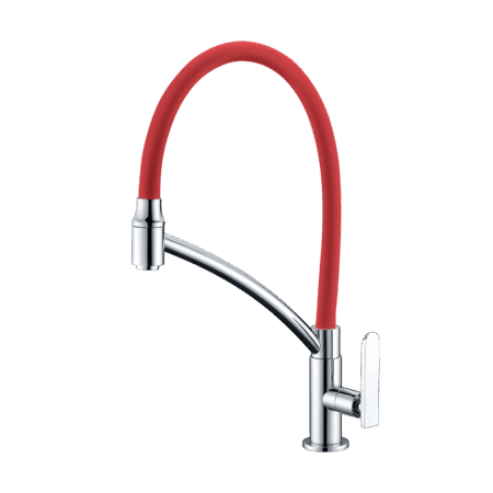 Kitchen deck mount Faucet - Movable spout