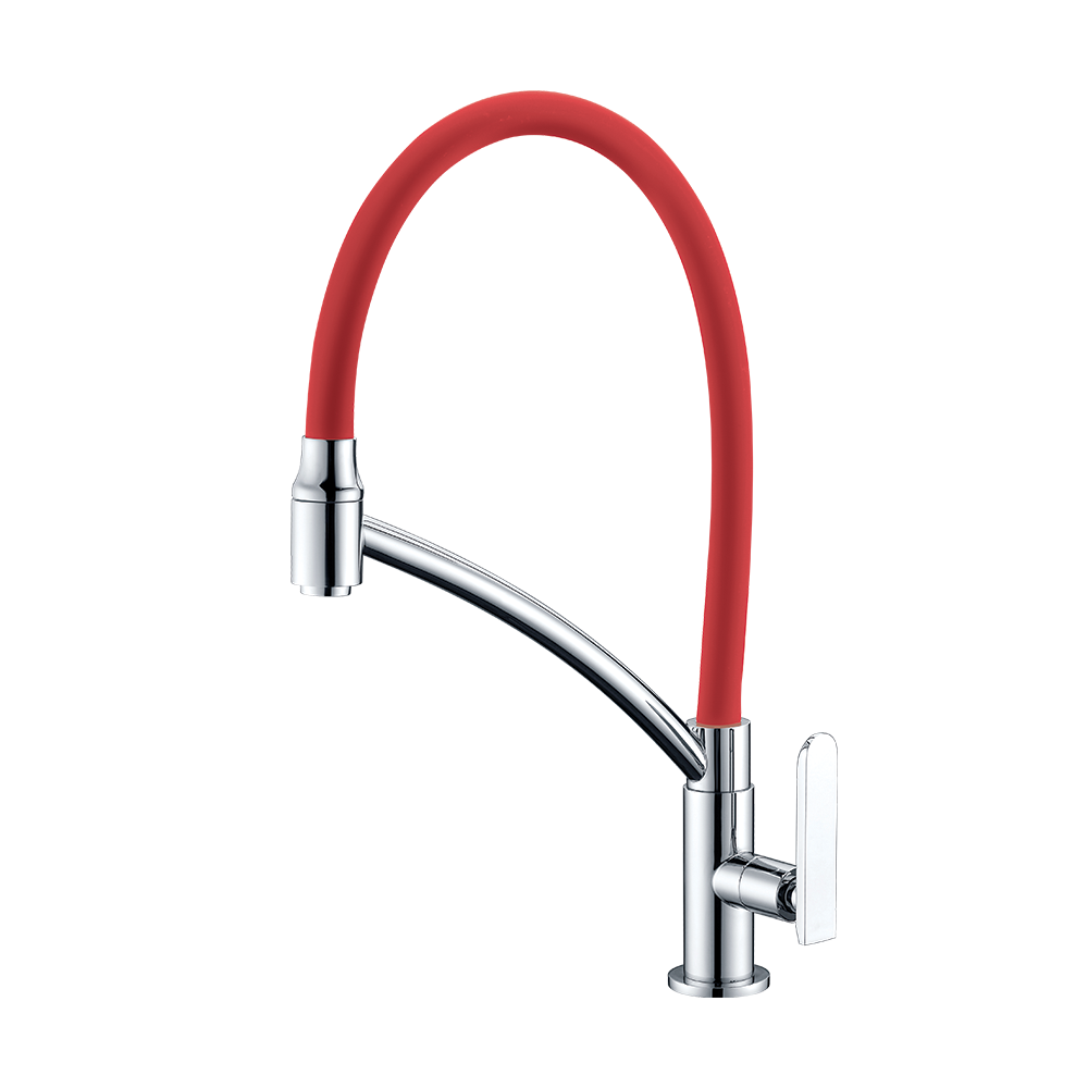 Kitchen deck mount Faucet - Movable spout
