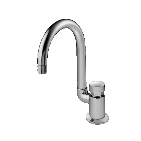 Automatic Stopper Drain Faucet Deck Mount with high spout