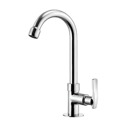 Deck mount Lavatory Faucet - High Spout