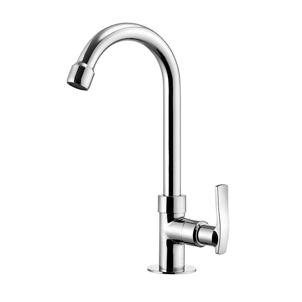 Deck mount Lavatory Faucet - High Spout