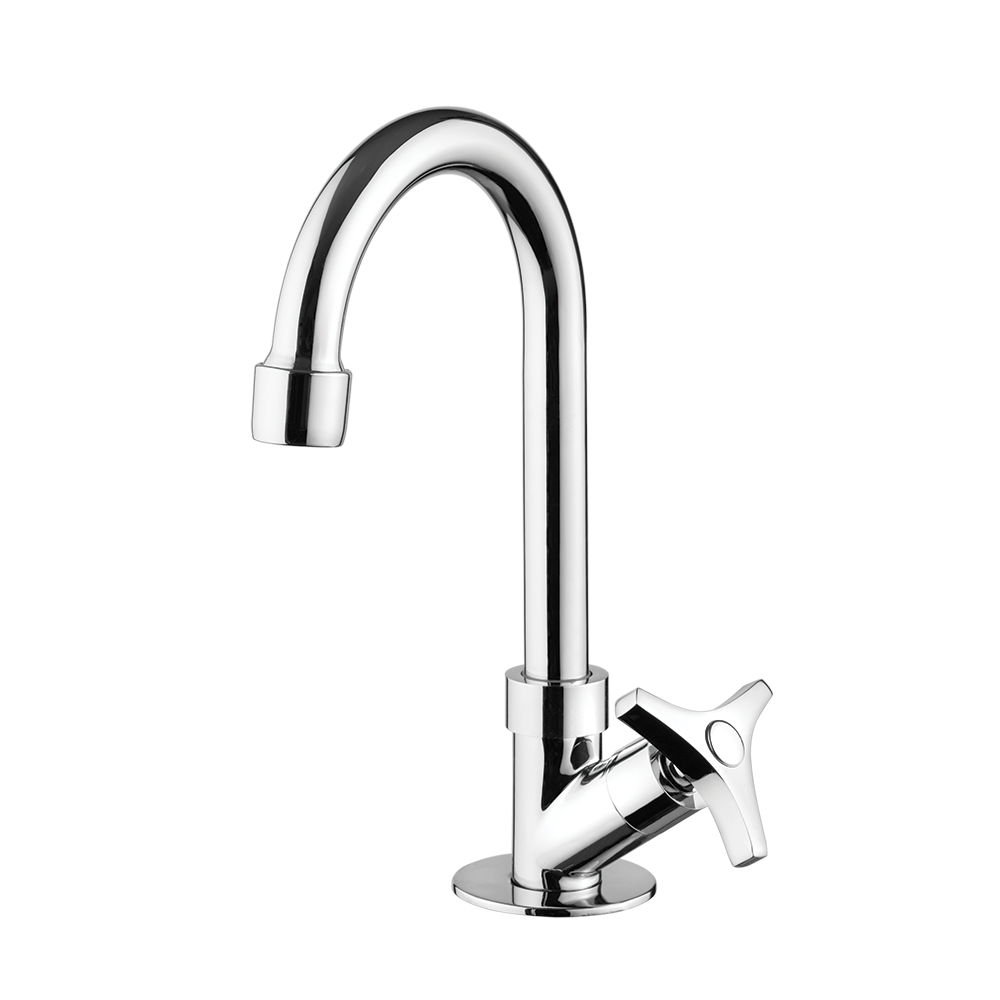 Deck mount Lavatory Faucet - High Spout