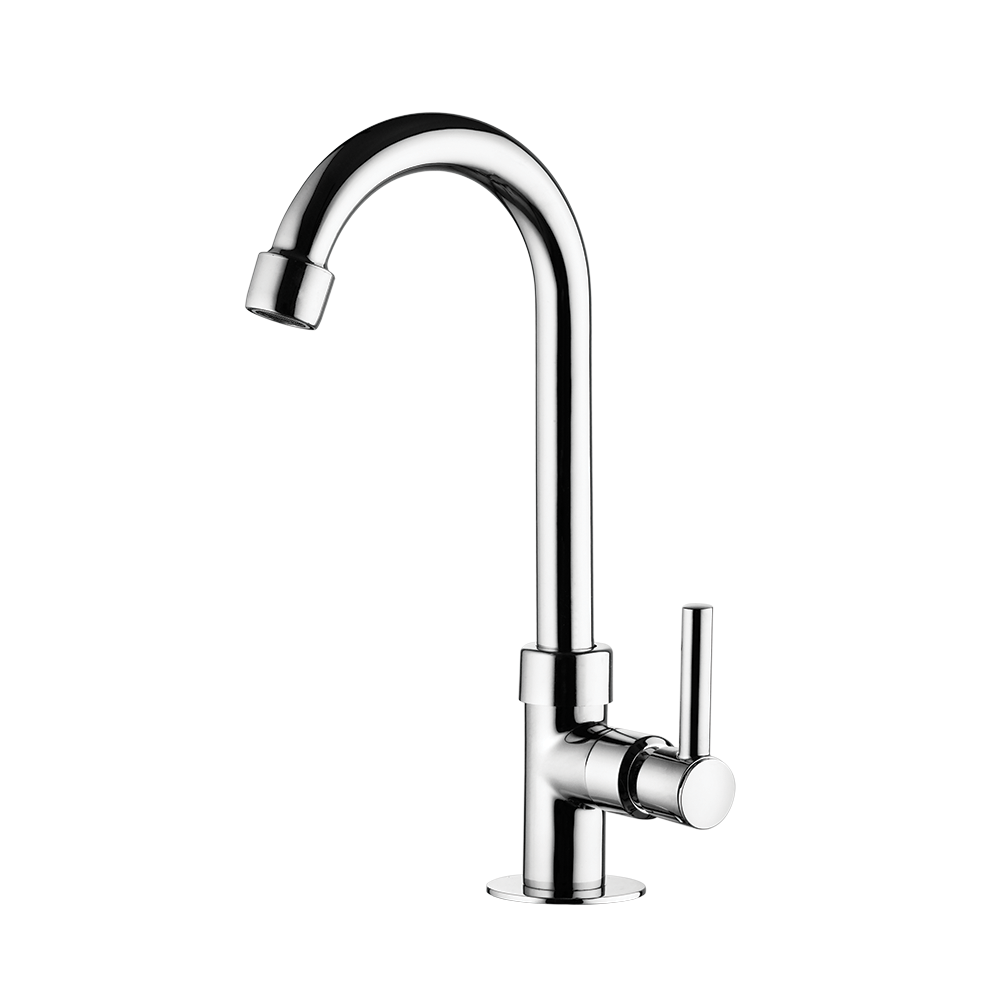 Deck mount Lavatory Faucet - High Spout