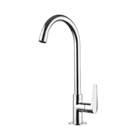 Deck mount Lavatory Faucet - High Spout