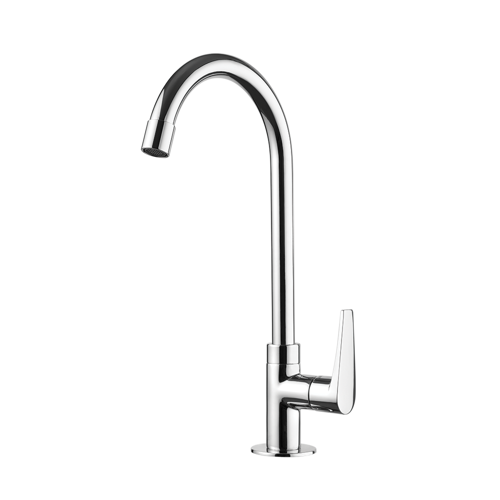 Deck mount Lavatory Faucet - High Spout