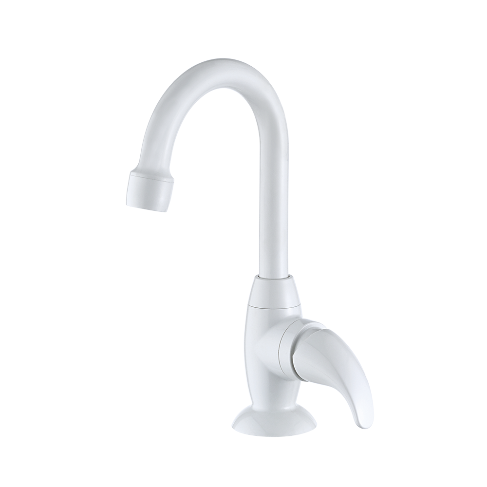 Deck mount Lavatory Faucet - High Spout