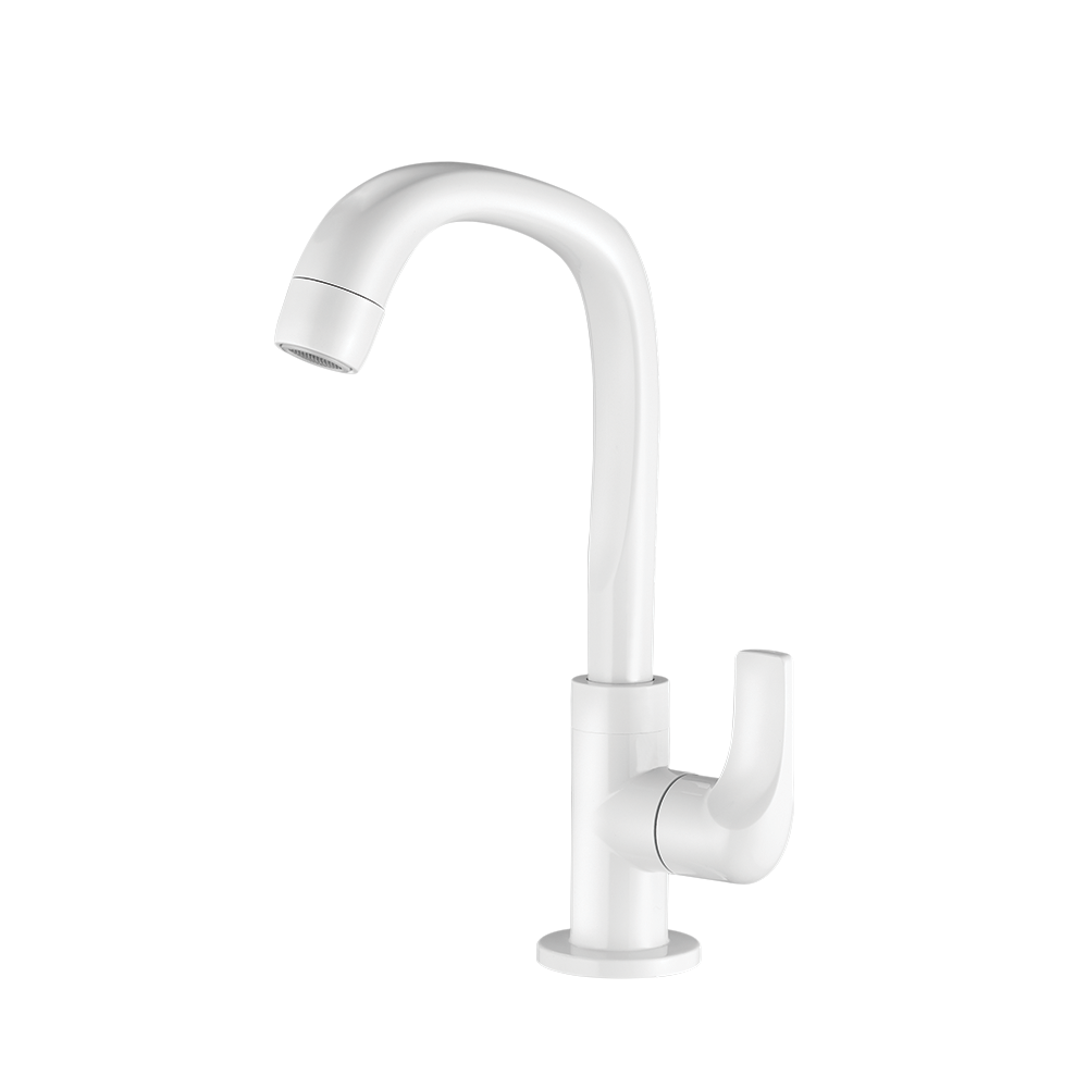Deck mount Lavatory Faucet - High Spout
