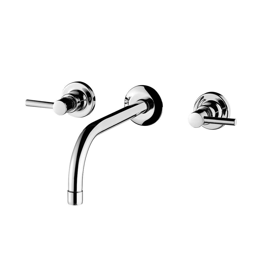 Wall mount lavatory faucet