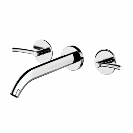 Wall mount lavatory faucet