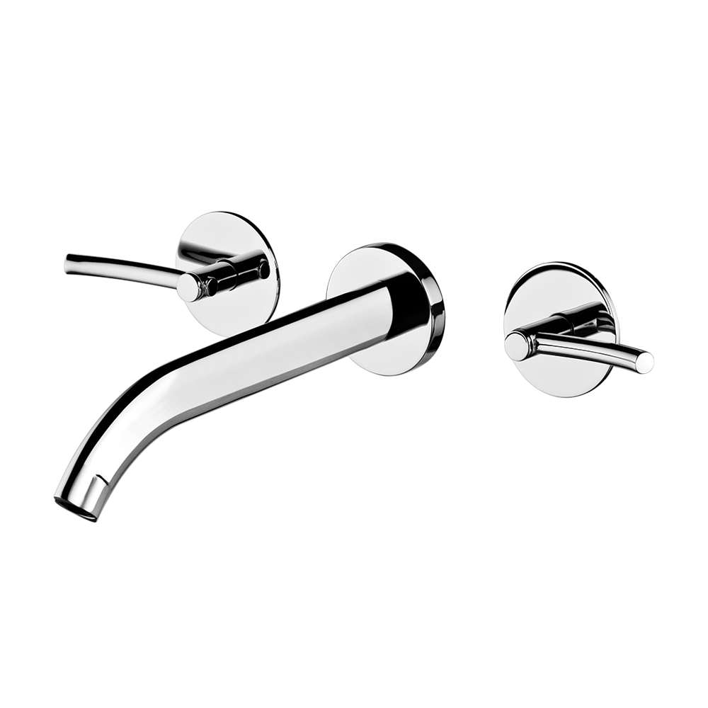 Wall mount lavatory faucet