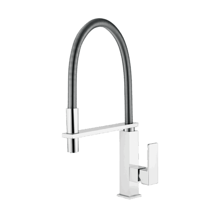 Single control mixer for table kitchen