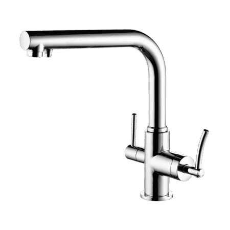 Kitchen monomix deck mount mixer with option for water filtered