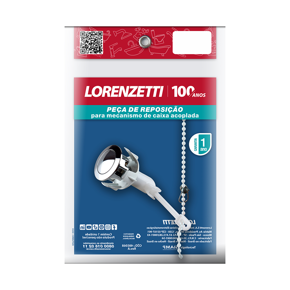 Simple Action Top Button with Chain