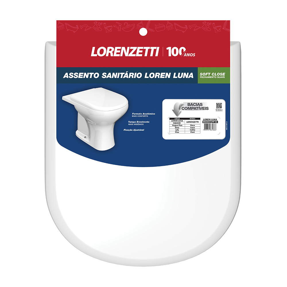 Toilet Seat Loren Luna Soft Close